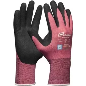 GEBOL Master Flex Lady Rękawice robocze rozmiar 8 czarno-różowe 709944