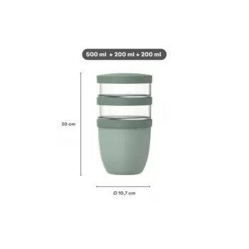 MEPAL Thermo Lunchpot Ellipse izolowany pojemnik na żywność Nordic Sage 700 ml 107658094700