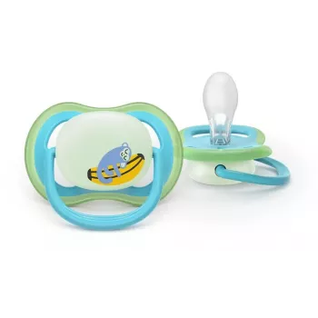 Philips Avent Ultra Air Night smoczek 6-18 miesięcy, 2-pak, chłopiec, świecący w ciemności
