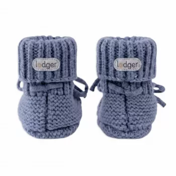 Kapcie Lodger Slipper z wełny merino dla niemowląt, Storm, 0-6 miesięcy