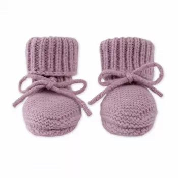 Buciki niemowlęce Lodger Slipper z wełny merino, fioletowy, 0-6 miesięcy