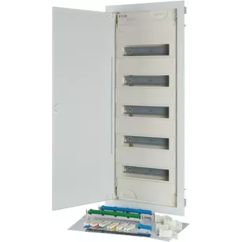 Eaton KLV-60UPP-F Podtynkowa rozdzielnica modułowa, 5-rzędowa, 60 modułów, biała 302410