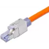 Wirewin WKS FK RJ45 KAT6A wtyk RJ45 do montażu w terenie, Cat6A, ekranowany, bez narzędzi, odlew cynkowy, pozłacane styki, dla 22-24 AWG, kabel 6-9mm