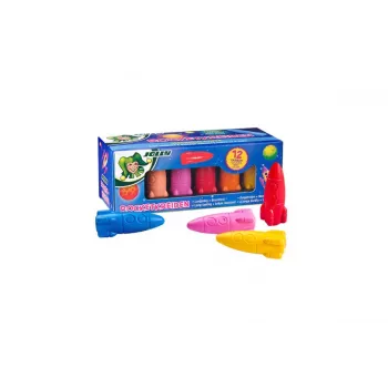 JOLLY Rocket Kredki woskowe w różnych kolorach, 12 sztuk (5956-0001)