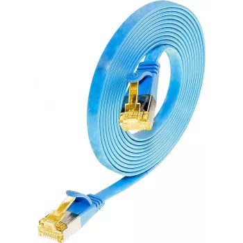 Wirewin Cat6a U/FTP Slim kabel sieciowy, 0,1 m, niebieski PKW-STP-SLIM-K6A 0.1 BL