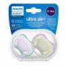 Smoczek Philips Avent Ultra Air 0-6 miesięcy, 2-pak, dziewczynki różowy/fioletowy, SCF085/24