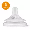 Philips Avent Natural Response zestaw silikonowych smoczków do butelki dla niemowląt (3 szt., przepływ 3, od 1. miesiąca)