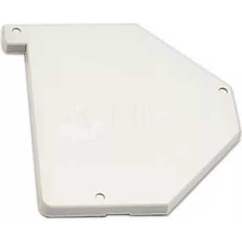 Wirewin WKS DIN Rail Cover Right - Plastikowa osłona do uchwytu szynowego DIN na moduły Keystone, jasnoszara