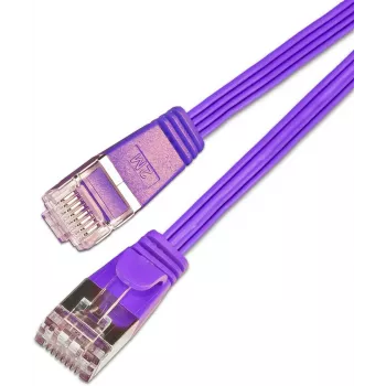 Wirewin SLIM kabel krosowy STP kabel sieciowy fioletowy 0,75 m Cat6 S/UTP (PKW-STP-SLIM-KAT6 0.75 VT)