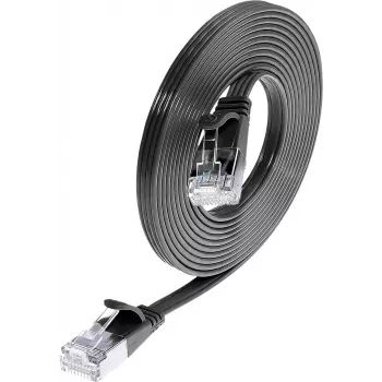 Wirewin Triotronik PKW-STP-SLIM-KAT6 1.0 SW kabel krosowy Ethernet Cat6 U/FTP Slim, 1 m, czarny