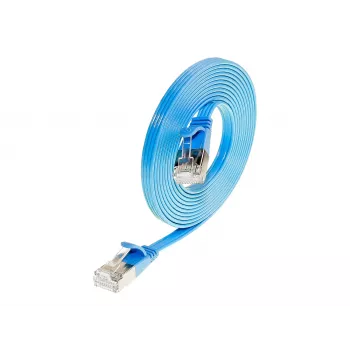 Wirewin Triotronik Cat6 U/FTP Slim kabel krosowy, 3m, niebieski PKW-STP-SLIM-KAT6 3.0 BL
