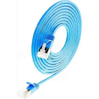 Wirewin Light kabel krosowy okrągły U/FTP Cat 6a niebieski 0,1m Slim PKW-LIGHT-STP-K6A 0.1 BL