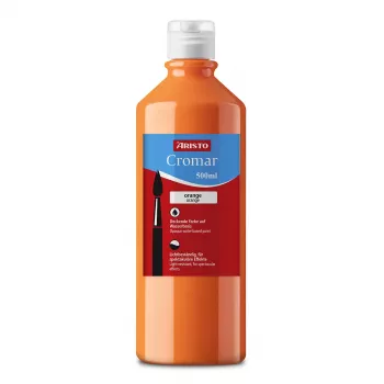 ARISTO Cromar Płynna farba temperowa pomarańczowa 500 ml, 1 butelka (AR30910)