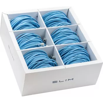 Wirewin SLIM KAT6A 10 Gigabit Light Patch Cable, 2,0 m, U/FTP, Ø 3,8 mm, niebieski, 60-pak (SLIM-LS-K6A 2.0 BL 60)