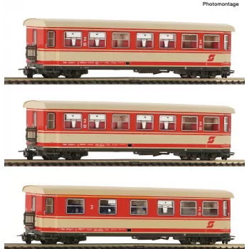 Roco 6240004 H0e Zestaw 3-częściowy Wagony osobowe ÖBB