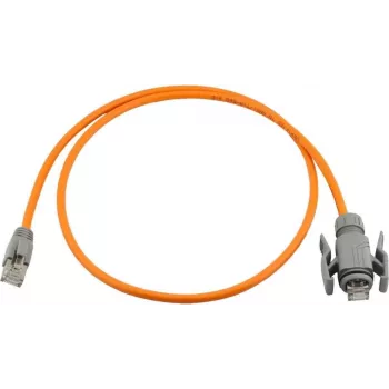 Wirewin Industrial Cat6A S/FTP PUR kabel krosowy, IP67 RJ45, 1m, pomarańczowy PKW-I1-SF-K6A-PUR 1.0 OR