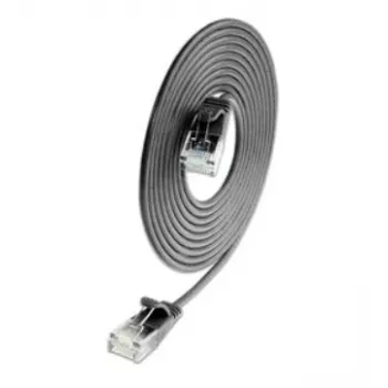 Wirewin SLIM CAT6A 10 Gigabit Slim komutacinis kabelis, U/UTP, średnica 3,6mm, czarny, 1,5m SLIM-L-UU-K6A 1.5 BK