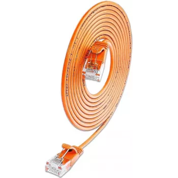 Wirewin SLIM CAT6A 10 Gigabit lekki okrągły kabel komutacyjny, U/UTP, Ø 3,6 mm, pomarańczowy (SLIM-L-UU-K6A 5.0 OR)
