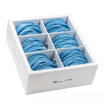 Wirewin SLIM KAT6A 10 Gigabit Light Patch Cable, 1,0m, U/FTP, Ø 3,8mm, niebieski, 90-Pack (SLIM-LS-K6A 1.0 BL 90)
