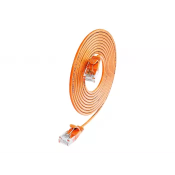 Wirewin SLIM UL6 5 OR - kabel krosowy Cat.6 SLIM-Light, U/UTP, 5,0 m, pomarańczowy (PKW-LIGHT-K6 5.0 OR)