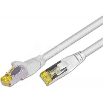 Wirewin kabel krosowy Cat6a S/FTP, 1,5m, biały, RJ45, 10GBase-T, 500MHz PKW-PIMF-KAT6A 1.5 WS