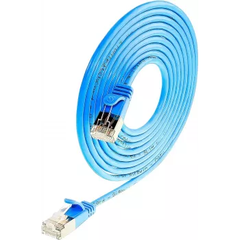 Wirewin Triotronik PKW-LIGHT-STP-K6 1.5 BL ekranowany kabel krosowy Cat6, RJ-45 męski/męski, 1,5 m, niebieski