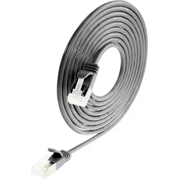 Wirewin Light kabel krosowy okrągły U/FTP Cat 6a czarny 0,1m cienki elastyczny kabel do zastosowań specjalnych PoE (PKW-LIGHT-STP-K6A 0.1 SW)