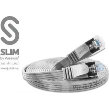 Wirewin Triotronik 0,15m kabel patch Ethernet Cat6 U/FTP Slim, RJ45 męski do męskiego, szary PKW-STP-SLIM-KAT6 0.15