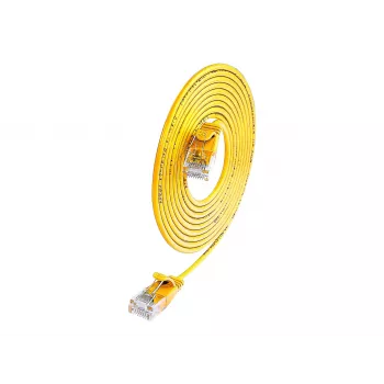 Wirewin Cat.6 SLIM-Light kabel krosowy U/UTP 7,5m żółty PKW-LIGHT-K6 7.5 GE