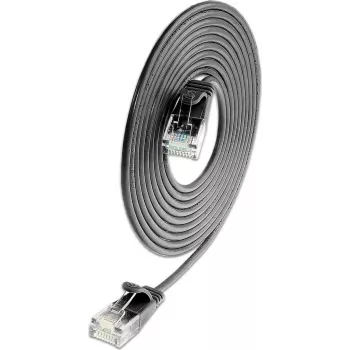 Wirewin SLIM KAT6A 10 Gigabit lekki kabel krosowy okrągły, U/UTP, Ø 3,6 mm, czarny (SLIM-L-UU-K6A 5.0 BK)