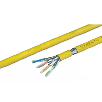 Wirewin WirewinCat.7 Kabel surowy A Kabel instalacyjny, S/FTP, 1200MHz, LSOH3, pojedynczy, zoptymalizowany pod PoE, 1000m Kabel sieciowy (VKW SFTP K7A L3 1000SXQ)