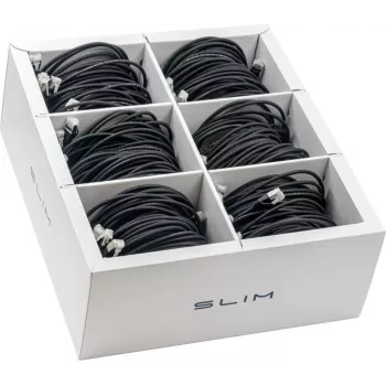 Wirewin SLIM KAT6A 10 Gigabit lekki kabel krosowy, 1,5m, U/FTP, Ø 3,8mm, czarny, 60-pak KAT6A LIGHT ekranowany (SLIM-LS-K6A 1.5 BK 60)
