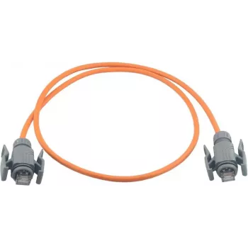 Wirewin Przemysłowy kabel krosowy Cat.6A S/FTP, powłoka PUR, pomarańczowy, 1 m, IP67 RJ45 PKW-I2-SF-K6A-PUR 1.0 OR