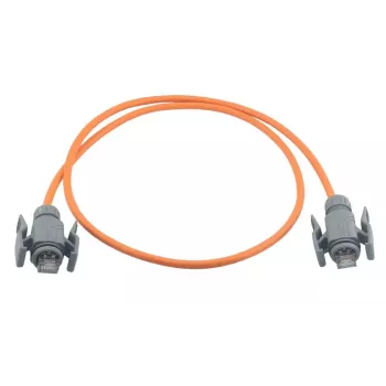 Wirewin Przemysłowy kabel krosowy Cat.6A S/FTP, powłoka PUR, pomarańczowy, 1 m, IP67 RJ45 PKW-I2-SF-K6A-PUR 1.0 OR