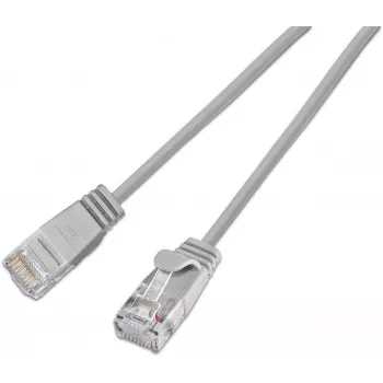 Wirewin SLIM KAT6A 10 Gigabit Light Patch Cable Round, U/UTP, Ø 3.6 mm, Szary (SLIM-L-UU-K6A 0.15)