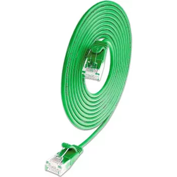 Wirewin Cat6a U/UTP 10 Gigabit Slim Ethernet Patch Cable, 0,5 m, Zielony SLIM-L-UU-K6A 2.0 GN