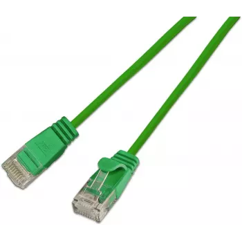 Wirewin Slim kabel krosowy Cat.6A 10 Gigabit U/UTP, 5 m, zielony SLIM-L-UU-K6A 5.0 GN