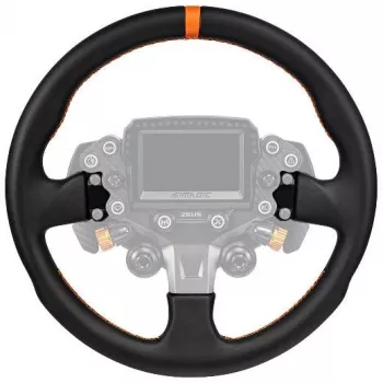 Simagic ZS-330RR skórzana obręcz kierownicy, 330mm, czerwone przeszycia, bez piasty