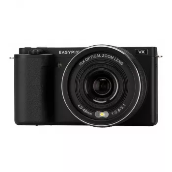 Easypix PowerPro VX6430 Aparat cyfrowy z obrotowym ekranem - 64MP, 10x zoom optyczny, wideo 4K, czarny 20205