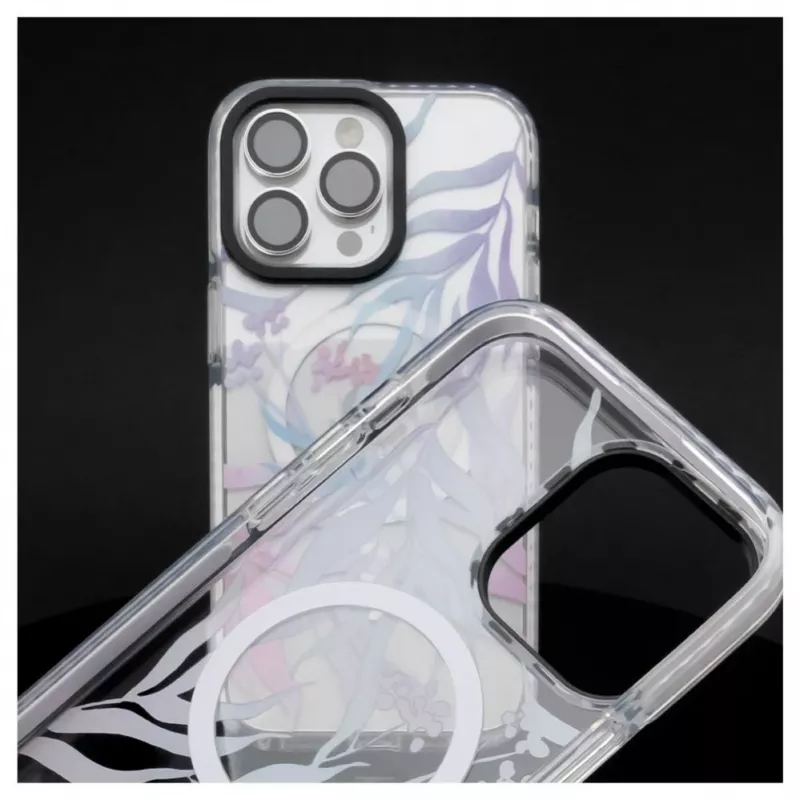Evelatus etui na Apple iPhone 15 Pro PC+TPU z MagSafe - nadruk kwiatowy na zamówienie