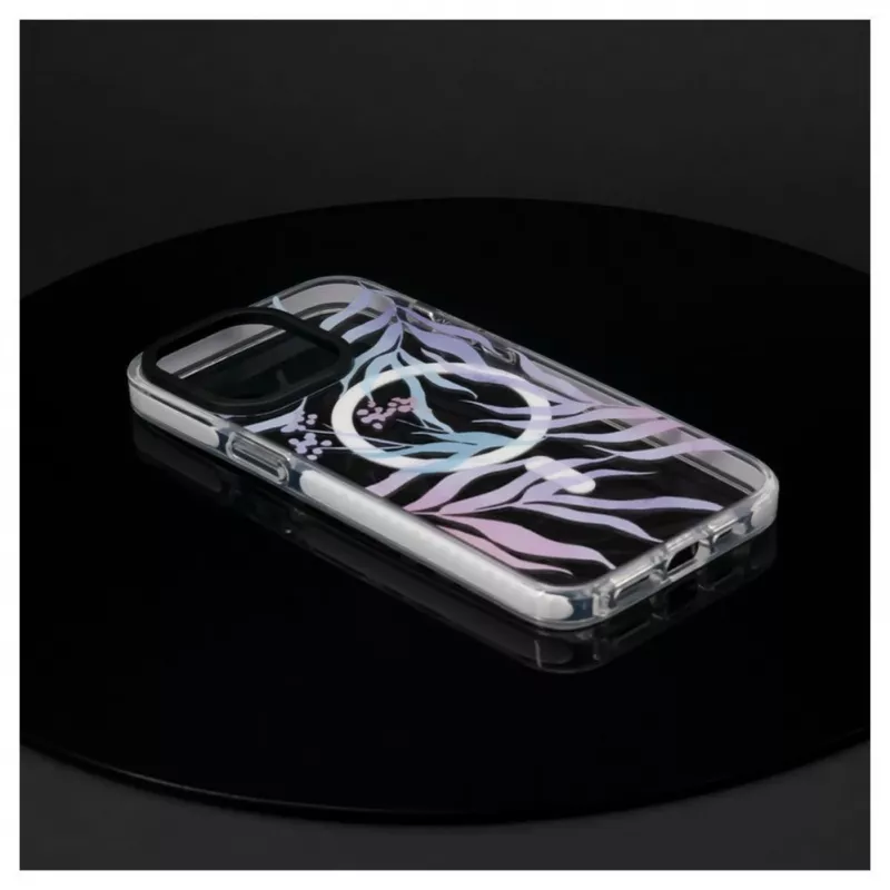 Evelatus etui na Apple iPhone 15 Pro PC+TPU z MagSafe - nadruk kwiatowy na zamówienie