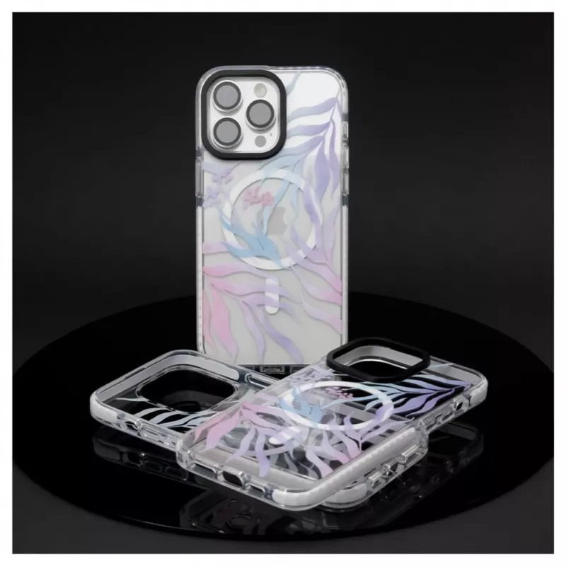 Evelatus etui na Apple iPhone 15 Pro PC+TPU z MagSafe - nadruk kwiatowy na zamówienie