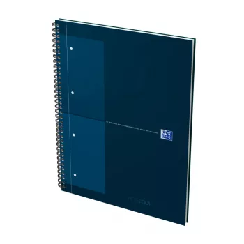 Oxford International Collegeblock Notes, DIN A4+, w kratkę, twarda oprawa, oprawa spiralna, 80 kartek, 1 sztuka 400191243