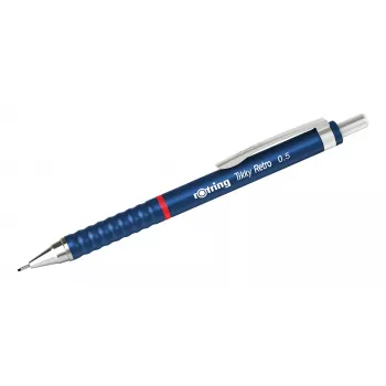 Rotring Tikky Retro Ołówek automatyczny 0,5 mm, niebieski chromowany wykończenie 2202566