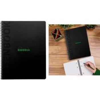 Rhodia Greenbook College Zeszyt A5+ w kratkę Czarny 119924C