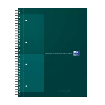 Oxford International Collegeblock Notes, DIN A4+, w kratkę, twarda oprawa, oprawa spiralna, 80 kartek 400191242