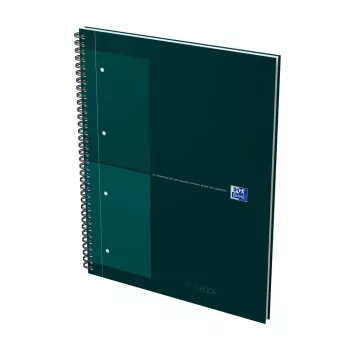Oxford International Collegeblock Notes, DIN A4+, w kratkę, twarda oprawa, oprawa spiralna, 80 kartek 400191242