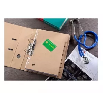 Oxford TOUAREG A4 przekładki kartonowe, 5 zakładek, bez nadruku, beżowe, papier z recyklingu 280 g/m², uniwersalne dziurkowanie (1 zestaw) 100204964