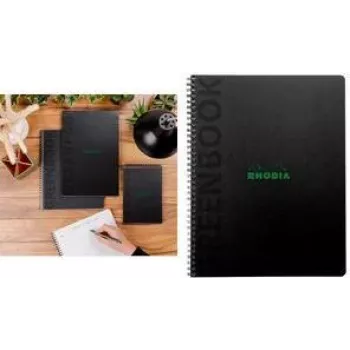 Rhodia Greenbook College Block A5+ w kratkę czarny 119934C