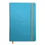 RHODIA RHODIARAMA A5 Notes w linie, turkusowa okładka twarda ze skóry ekologicznej, 96 kartek 118747C